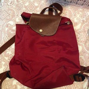 Longchamp Le Pliage Backpack Red